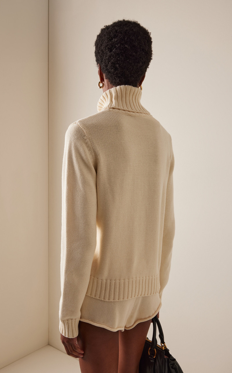 Nautical Knitted Cotton Sweater ivory 4