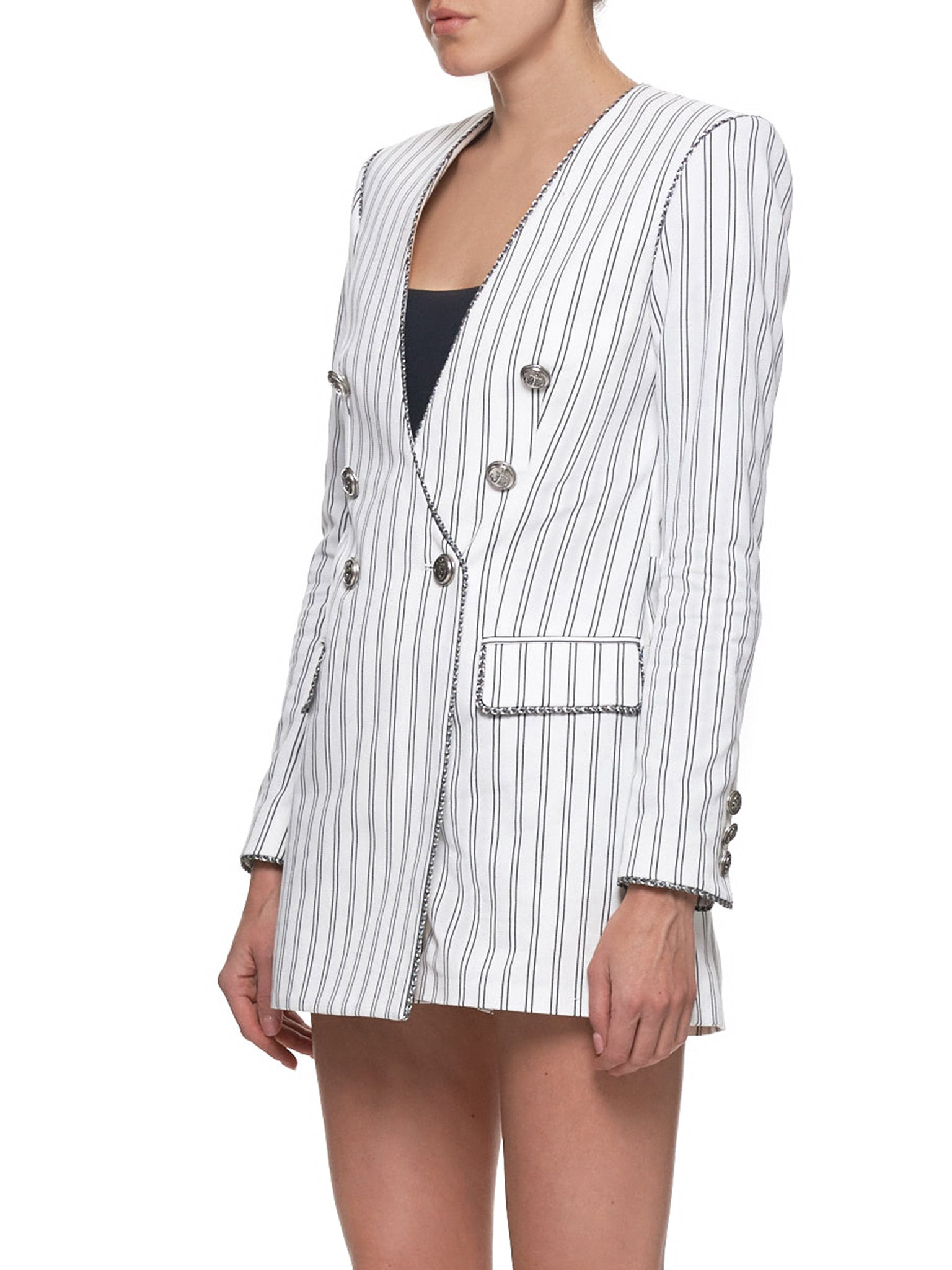 Striped Tailored Jumpsuit - 5