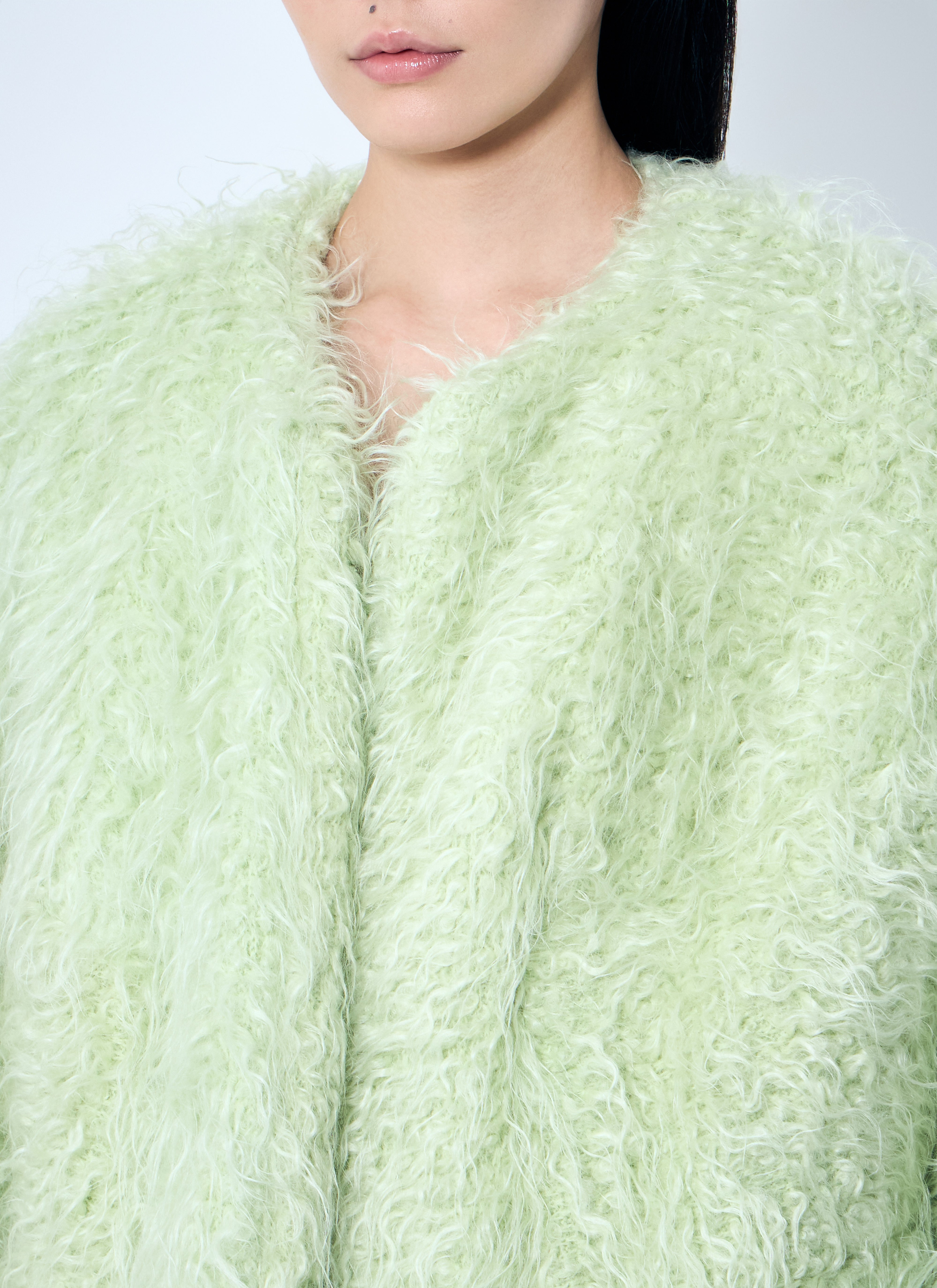 Dries Van Noten Women Voilin Faux Fur Jacket - 5