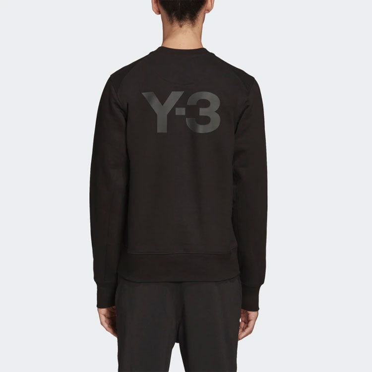 Men's Y-3 SS21 Logo Printing Round Neck Black FN3371 - 4