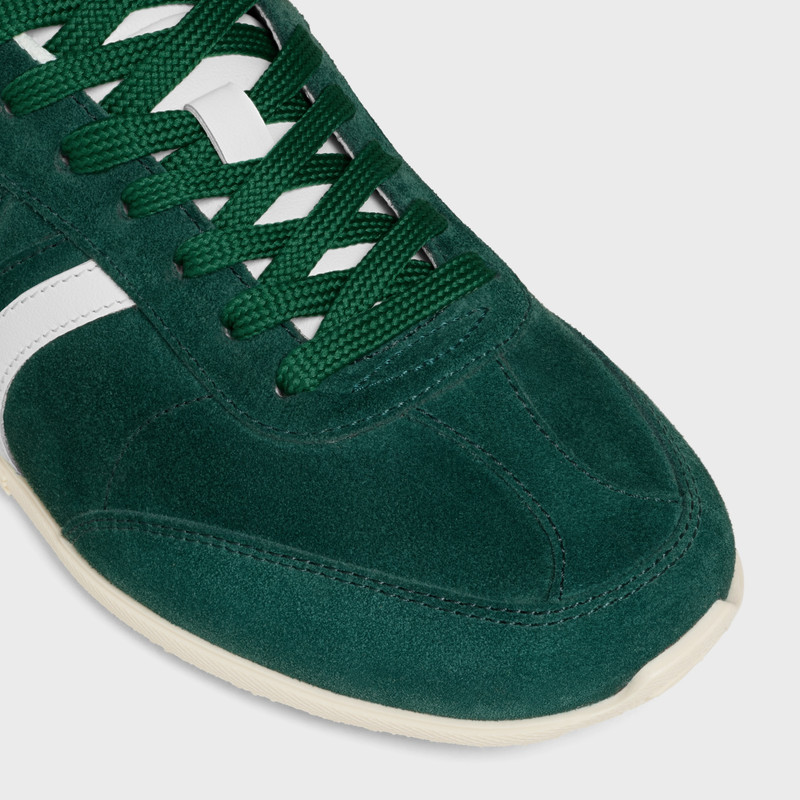 CELINE JOGGER LOW LACE-UP SNEAKER WITH TRIOMPHE IN SUEDE CALFSKIN AND CALFSKIN 4