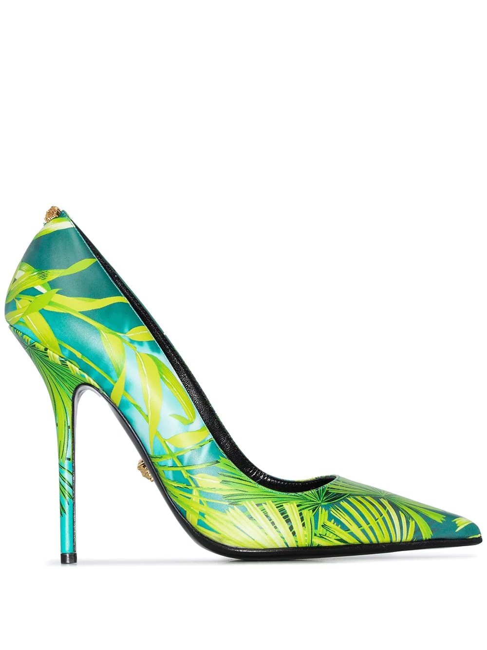 110mm leaf-print pumps - 1