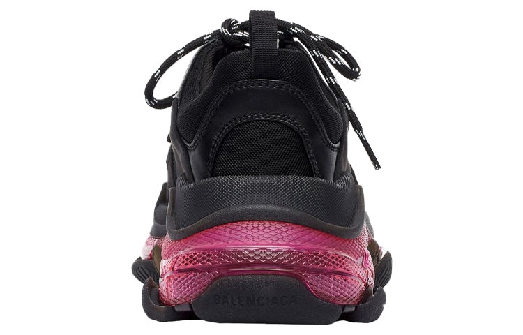 Balenciaga Triple S Sneaker 'Clear Sole - Black Pink Neon' 541624W2FR11053 - 4