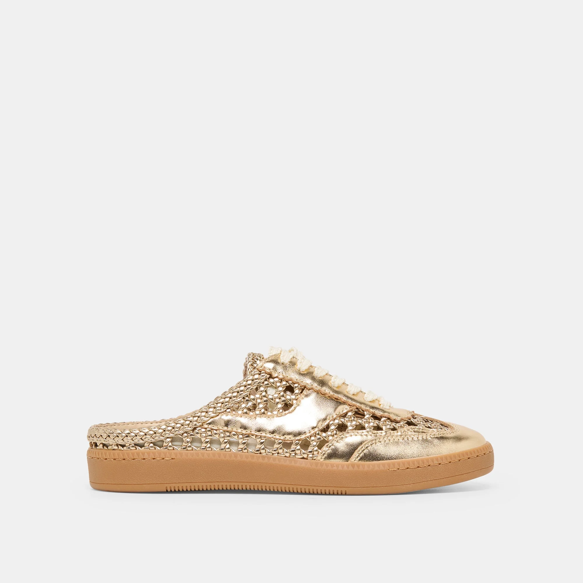 NOTICE SLIDE WOVEN SNEAKERS GOLD WOVEN STELLA - 1