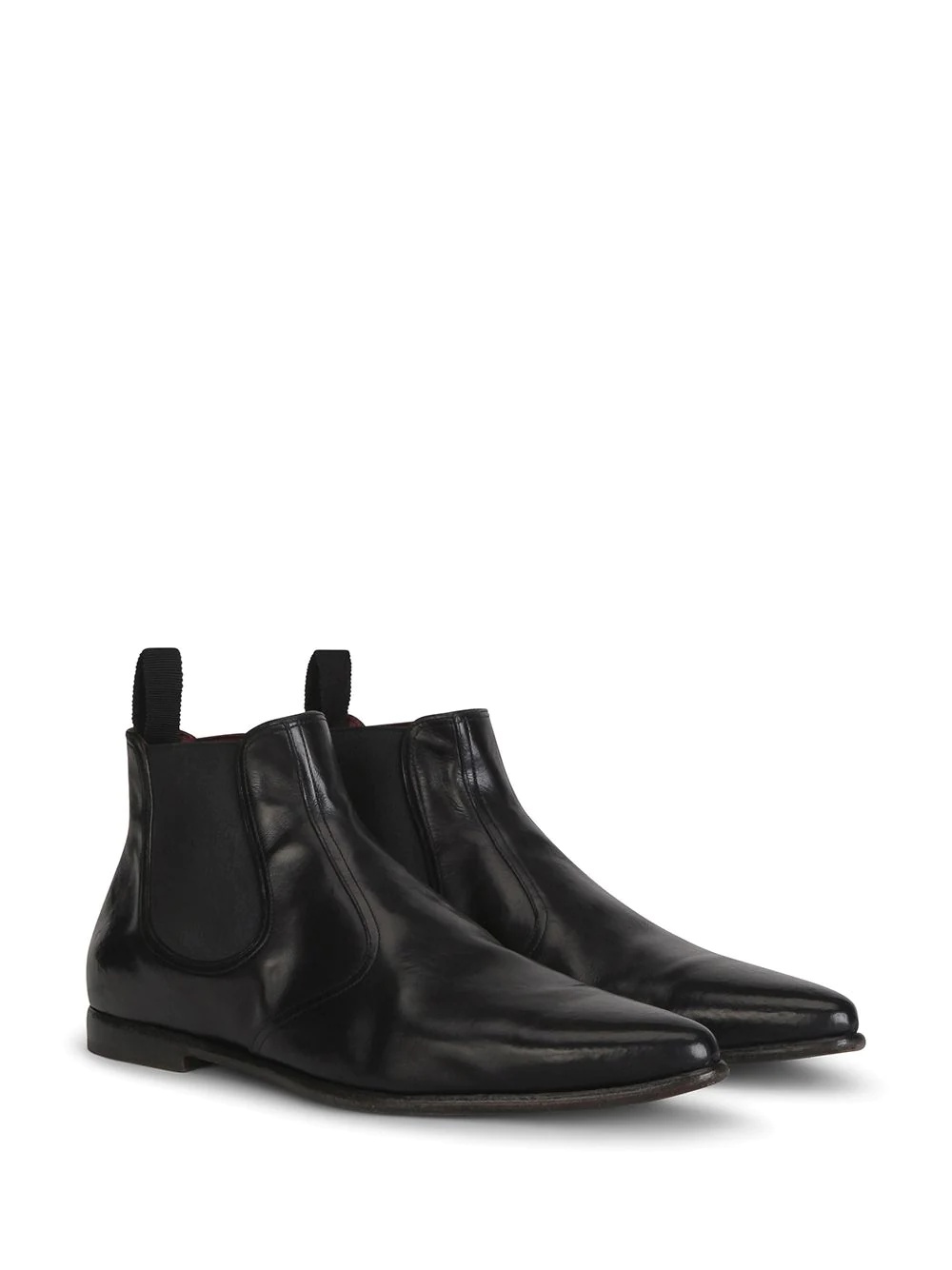 slip-on calf leather boots - 2