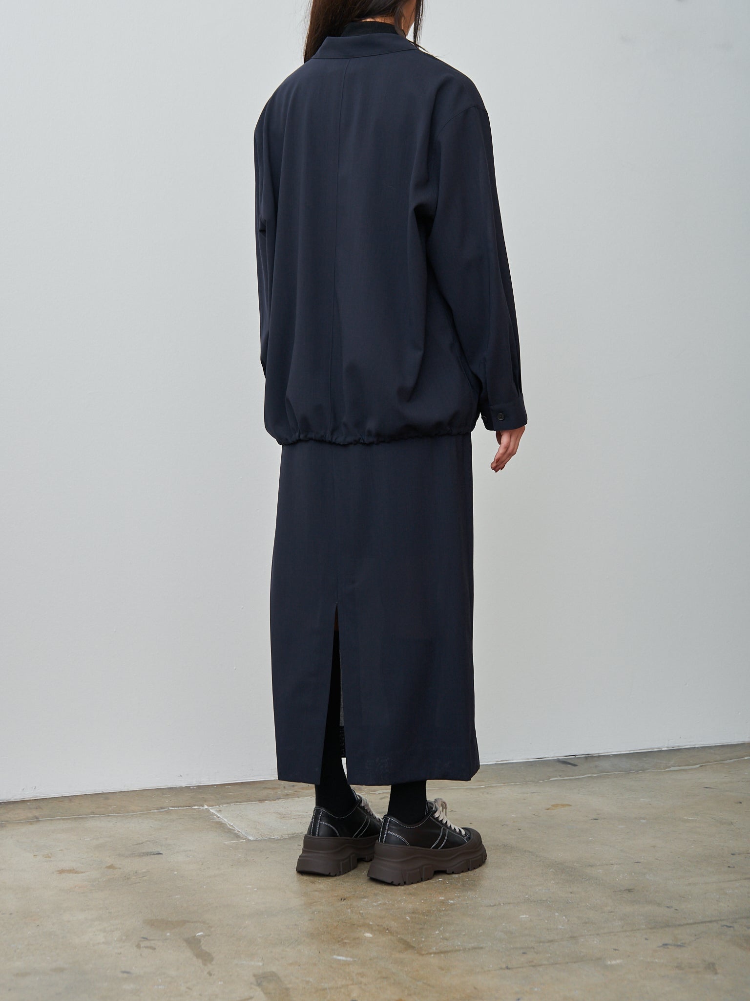 Wool Lawn CPO Jacket - Navy - 6