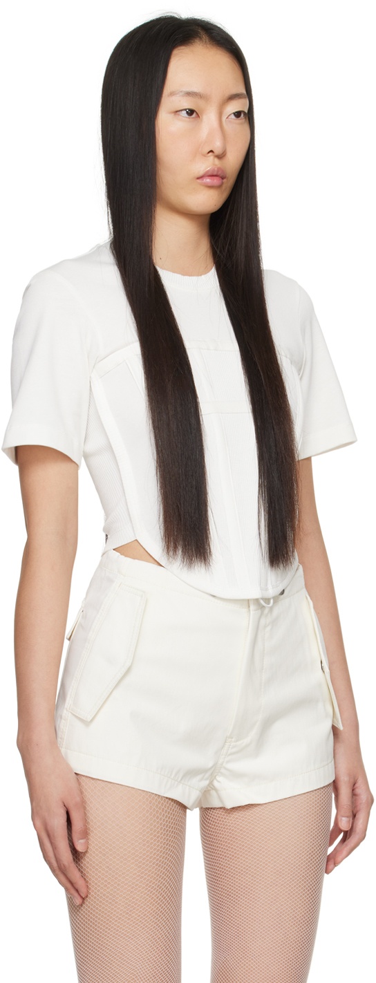 White Corset T-Shirt - 3