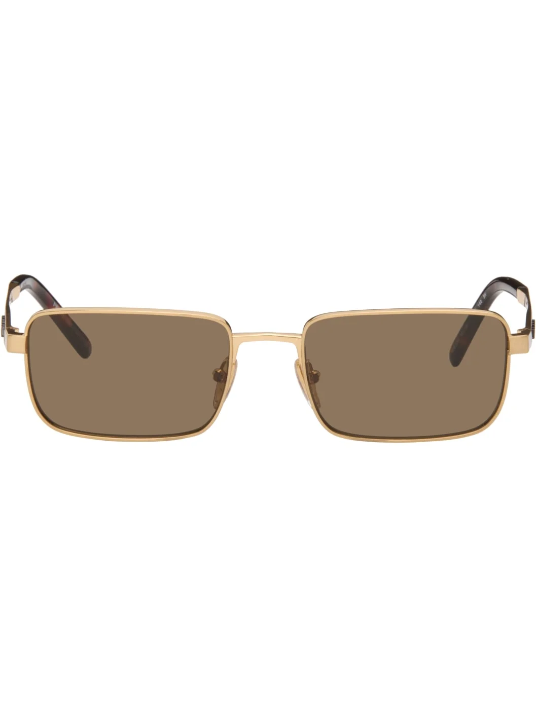 Gold 'Prada Logo' Sunglasses - 1