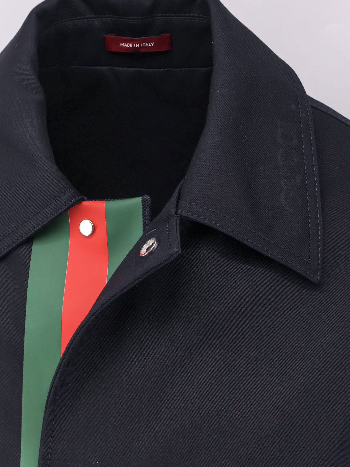 Gucci Men Cotton Gabardine Jacket With Embossed Logo - 5