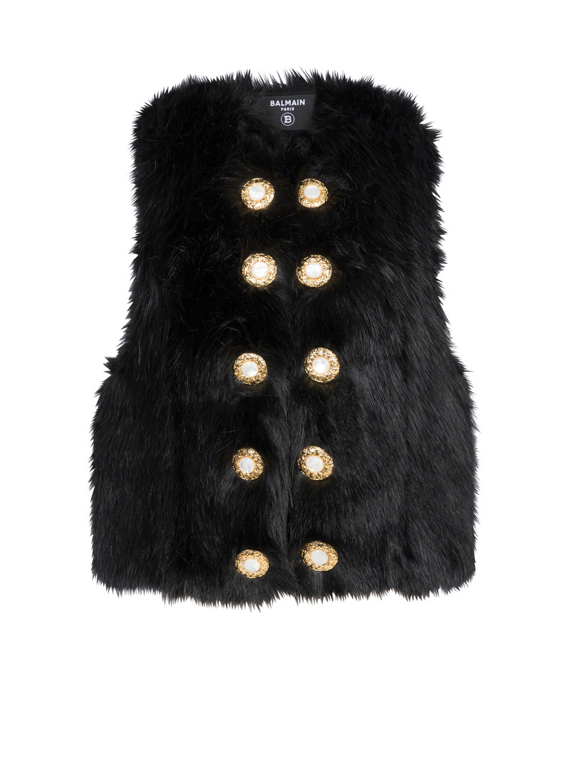 Faux fur gilet 1