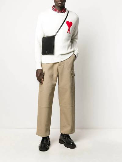 AMI Paris straight cargo trousers outlook