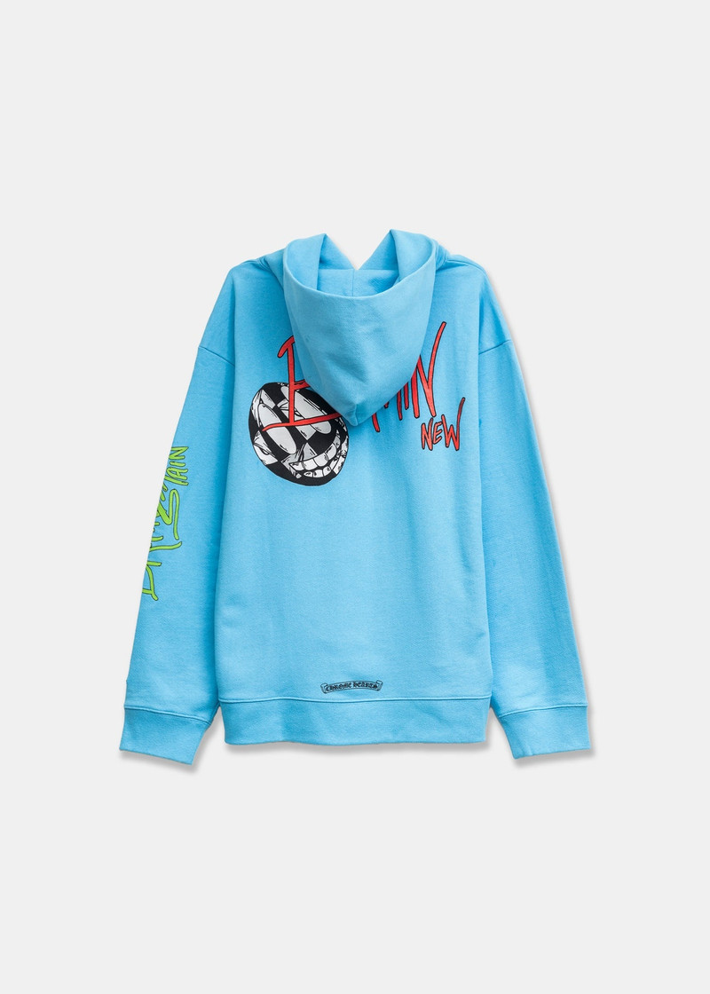 Chrome Hearts CH x Matty Boy Brain New Blue Hoodie - 1383