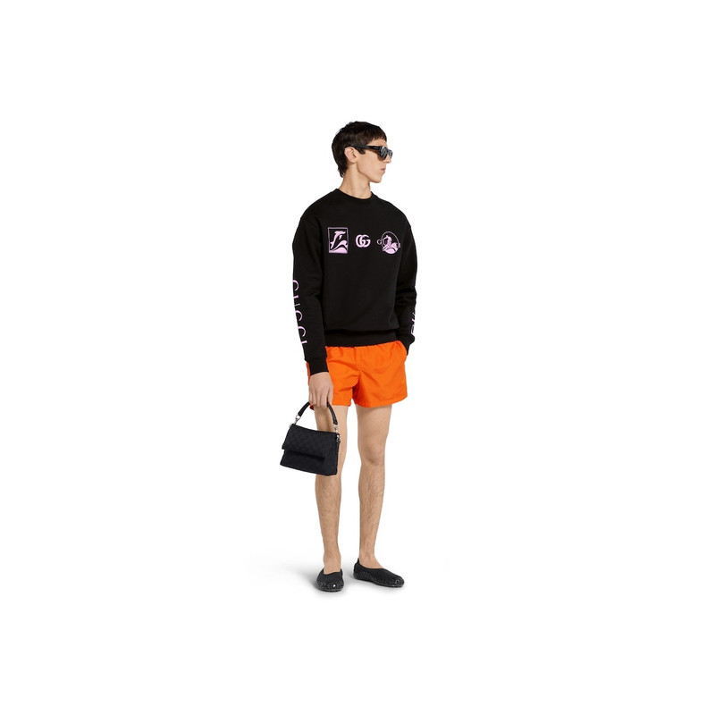 GUCCI Printed cotton sweatshirt outlook