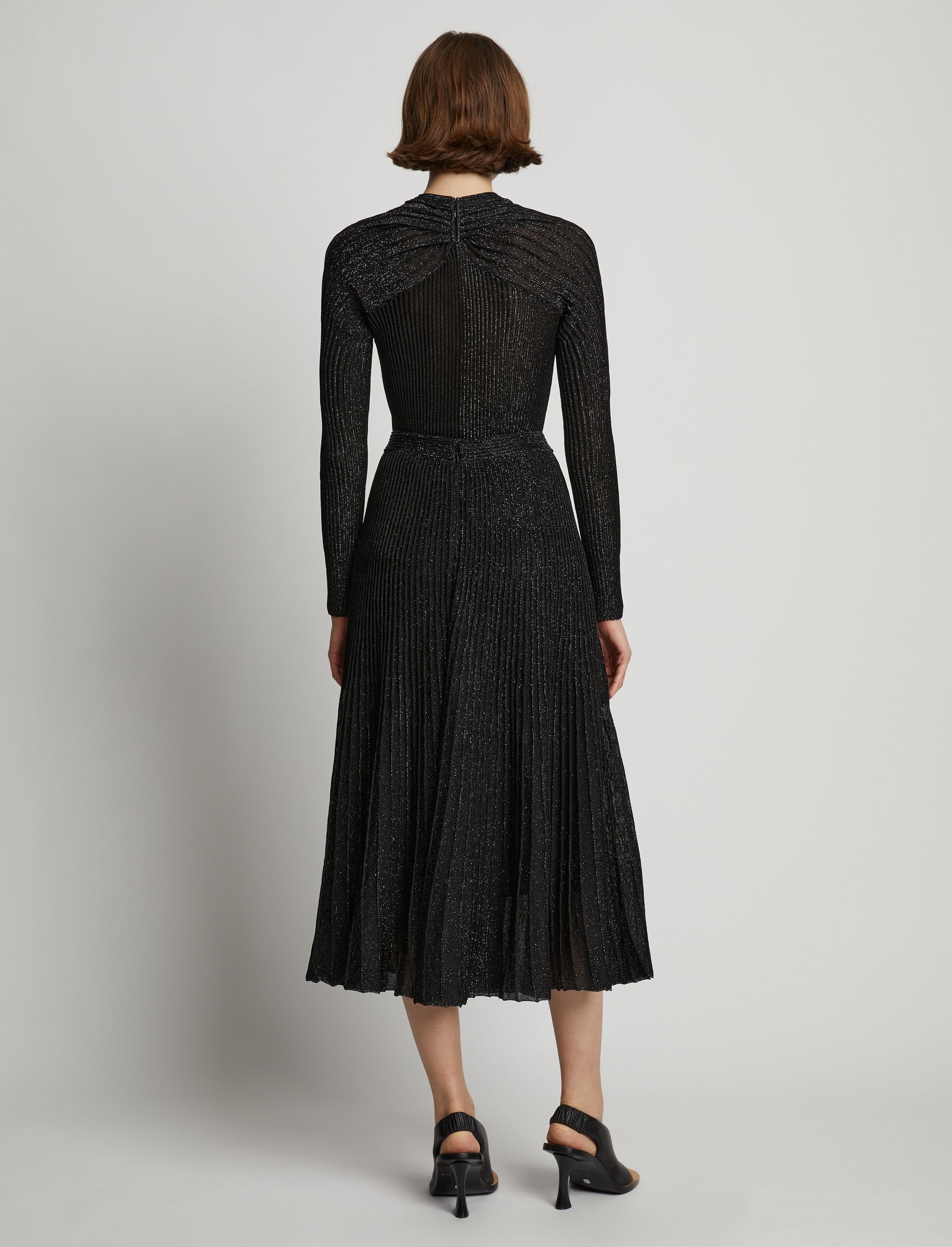 ribbed-knit midi skirt - 4
