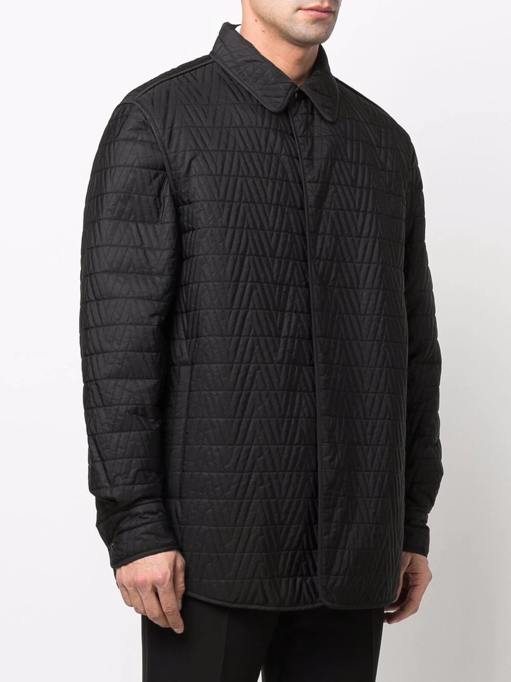 quilted overshirt jacket - 3