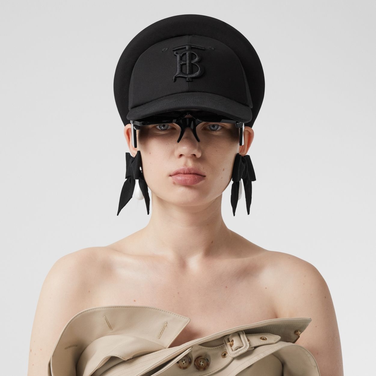 Headband Detail Monogram Motif Reconstructed Cap - 2