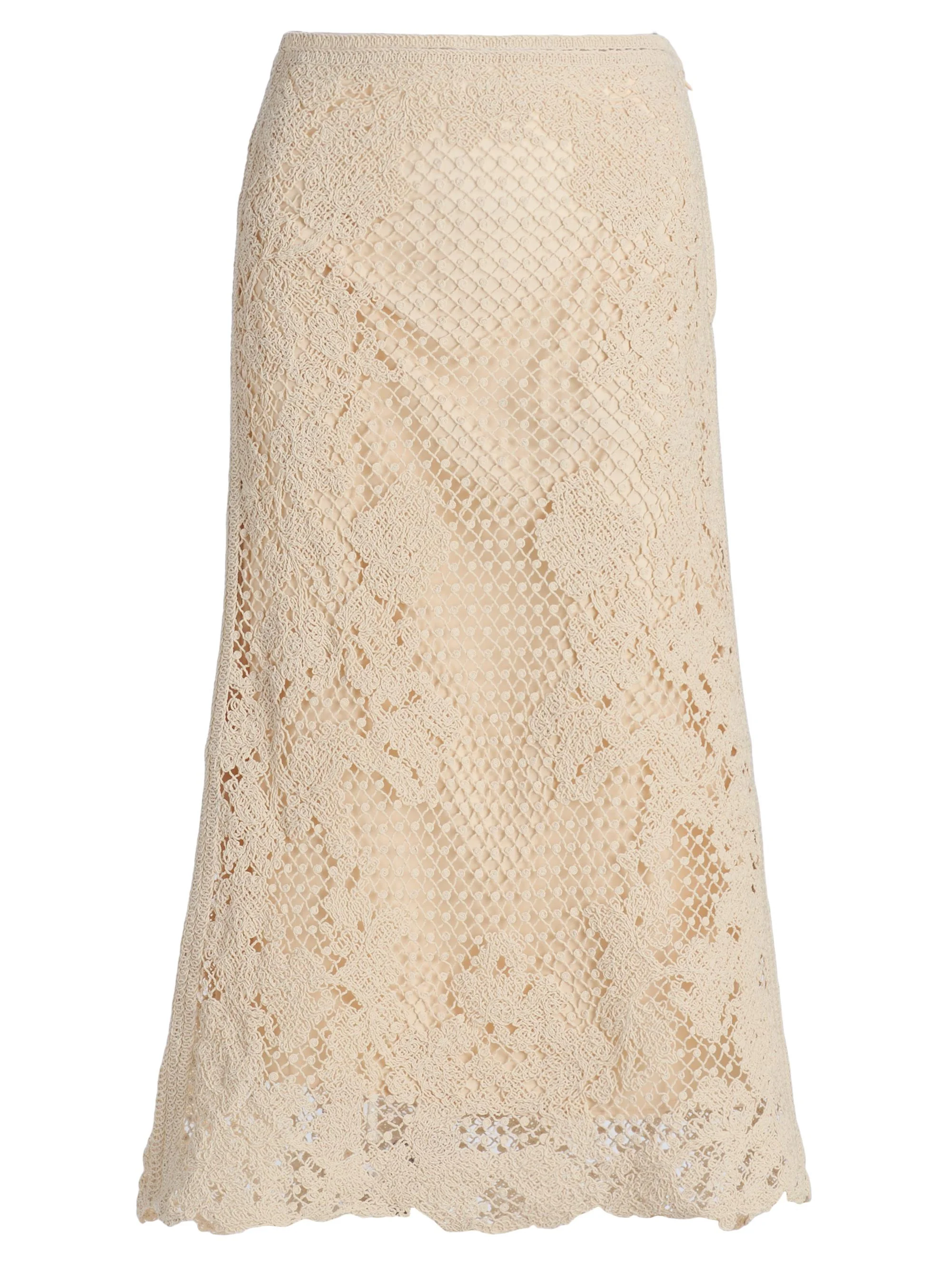 Women's Lainey Crochet Midi-Skirt - Ecru - 1