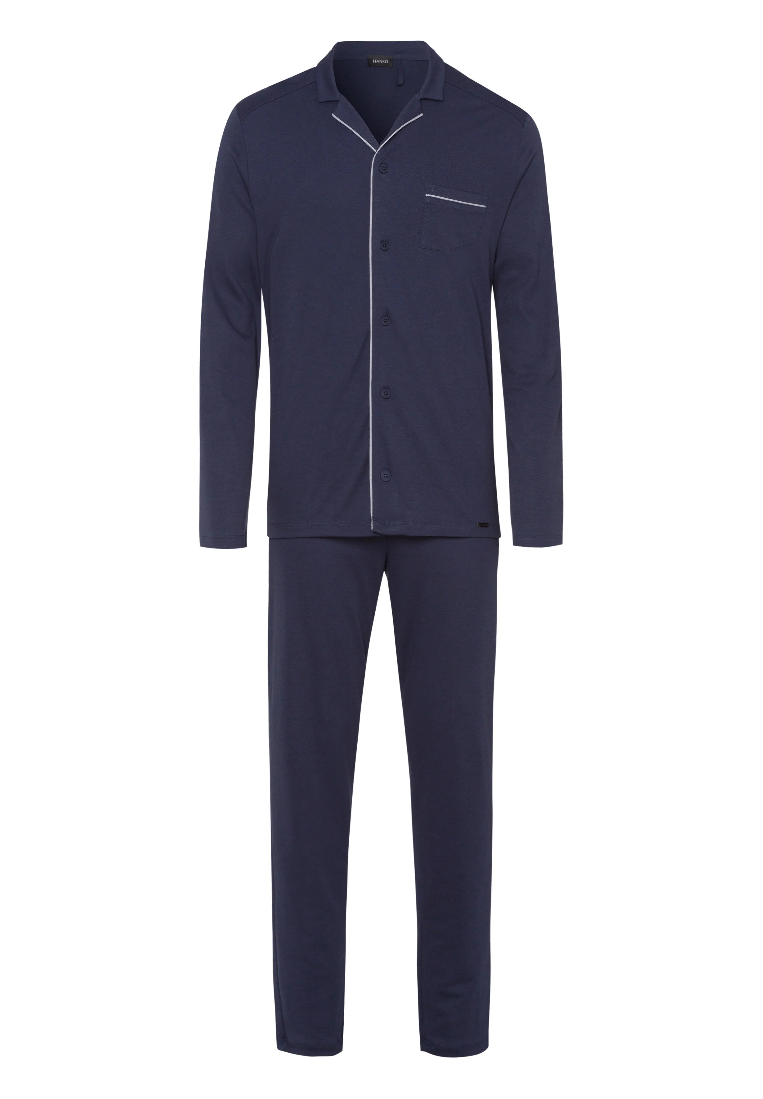 Night And Day Button Front Cotton Pajama Set - 1