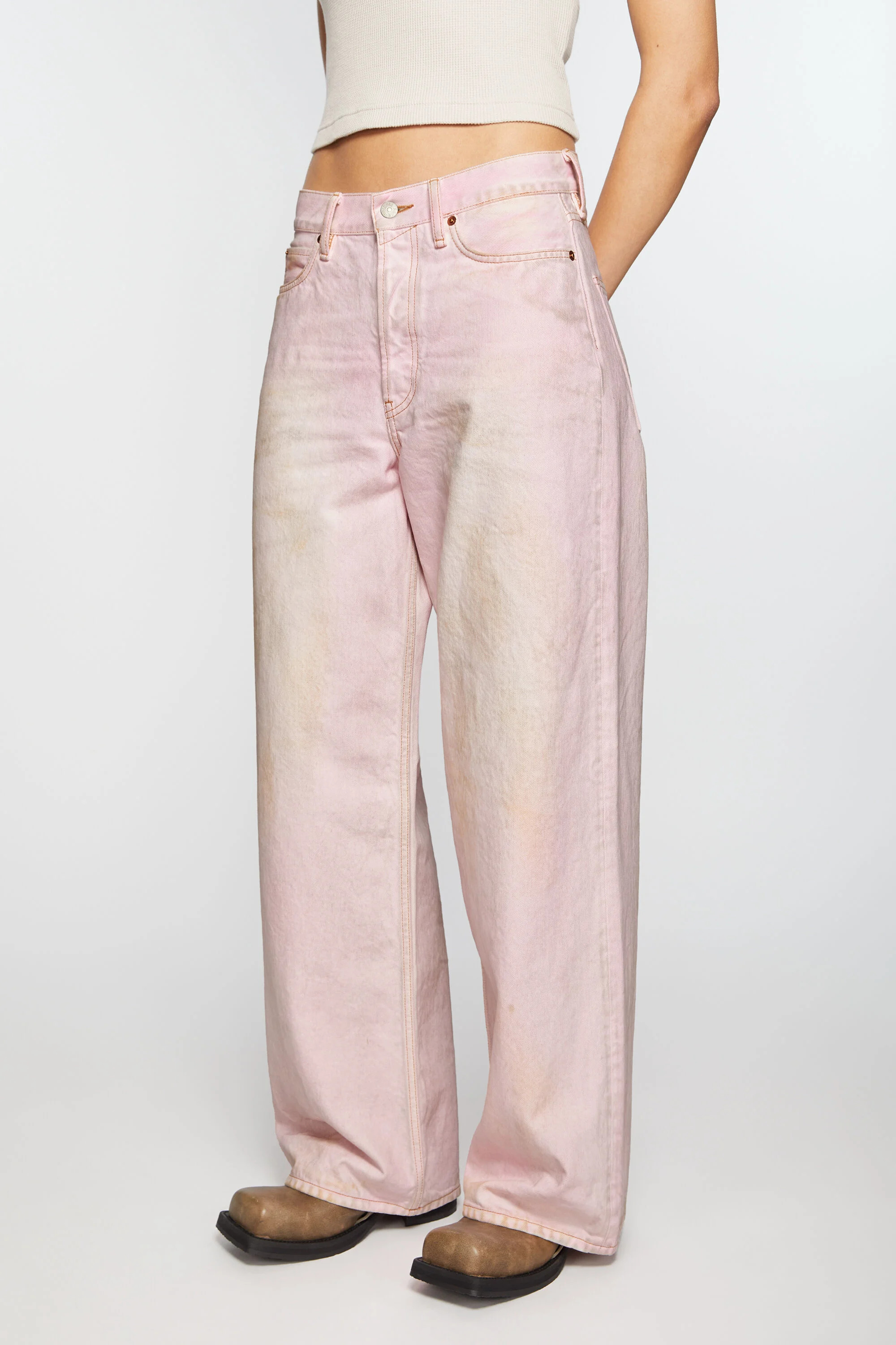 Baggy fit jeans - 1981 - Pale Pink - 4