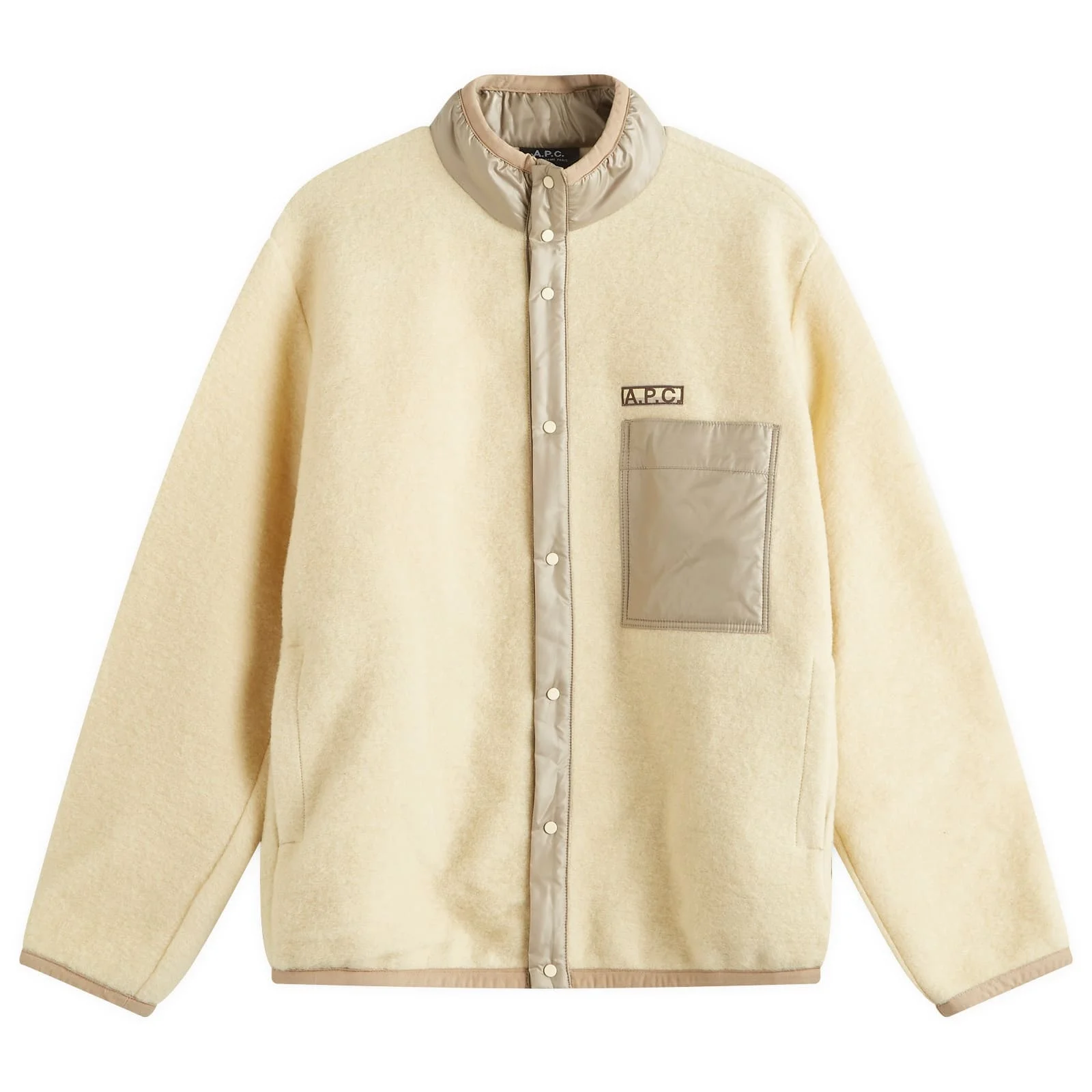 A.P.C. Ewan Wool Fleece Jacket - 1