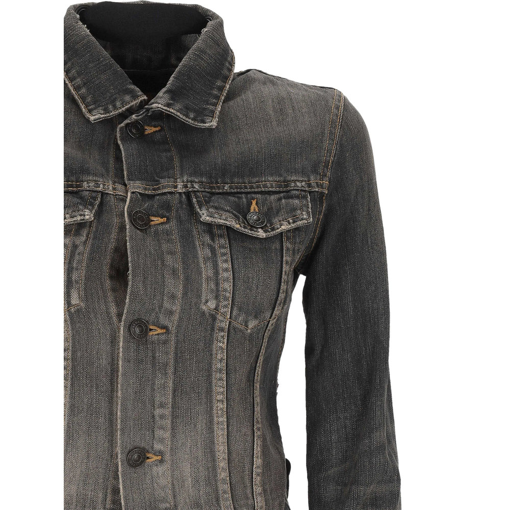 Balenciaga Grey Jackets - Denim Jackets Women - 3