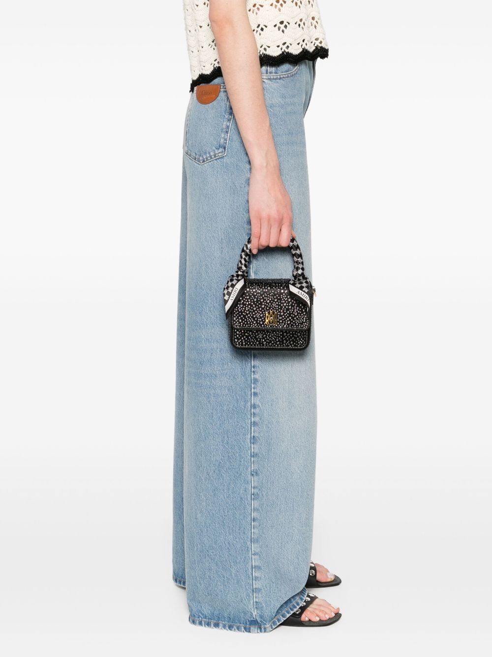rhinestone-embellished mini bag - 2