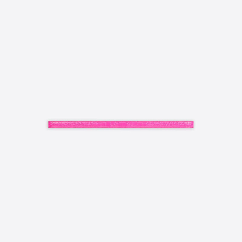 BALENCIAGA Women's Bb Extra Thin Belt in Pink outlook