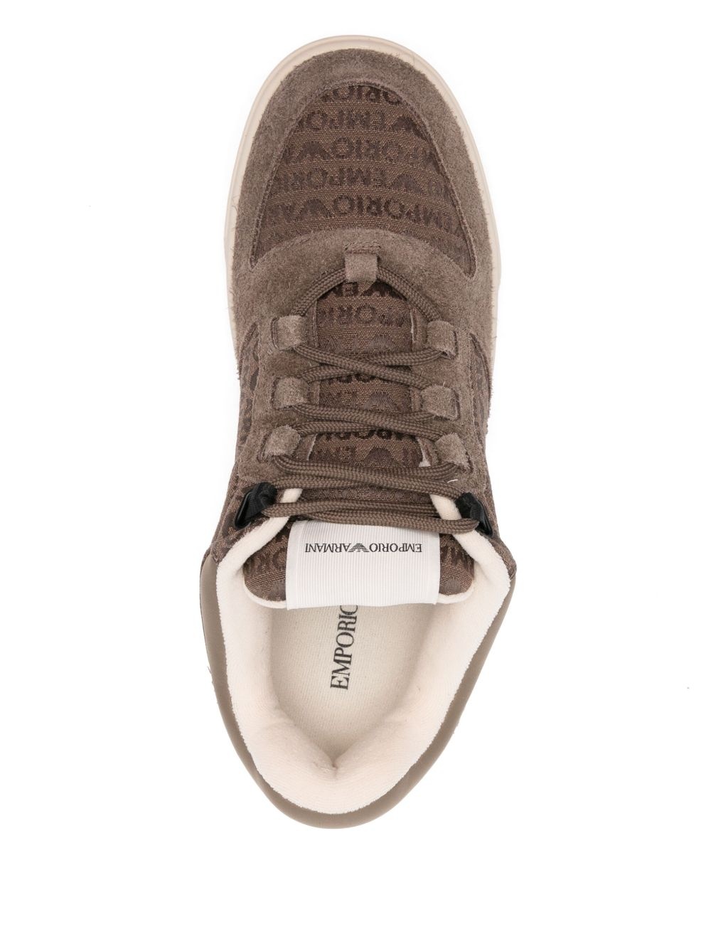logo-jacquard trainers - 4