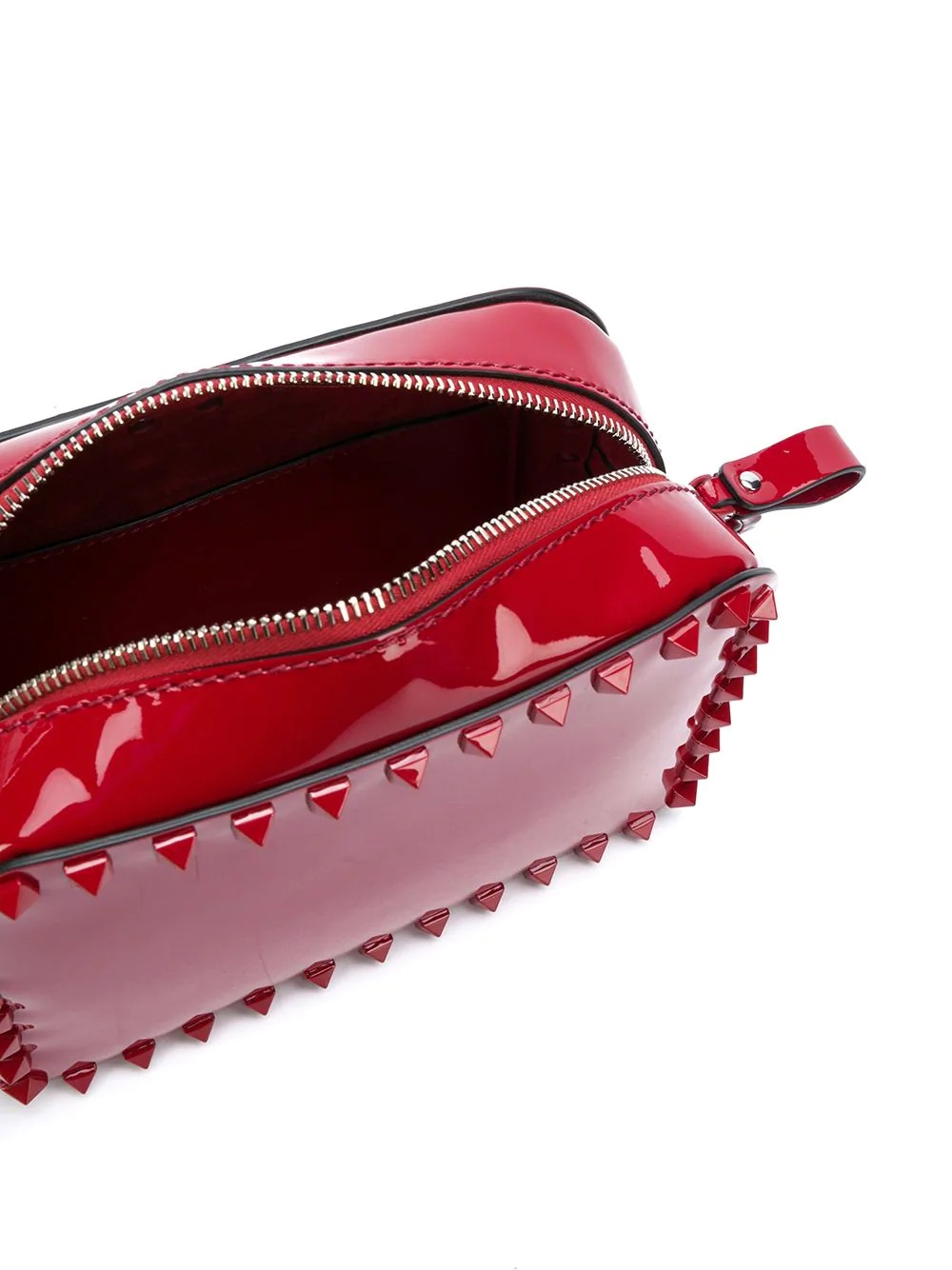 Rockstud red patent bag - 5