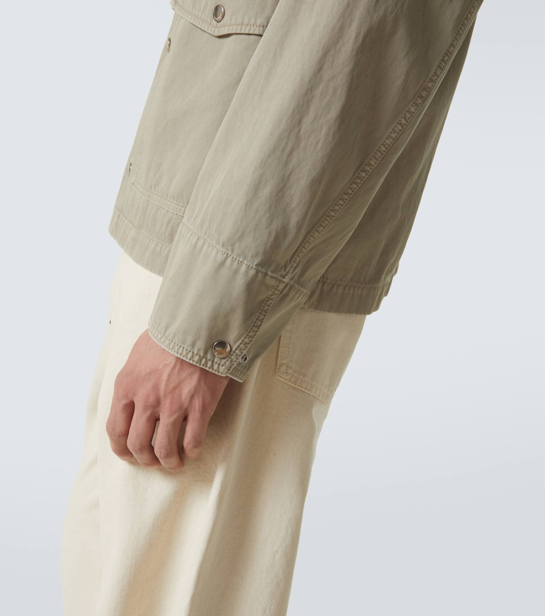 Embroidered cotton twill field jacket - 7