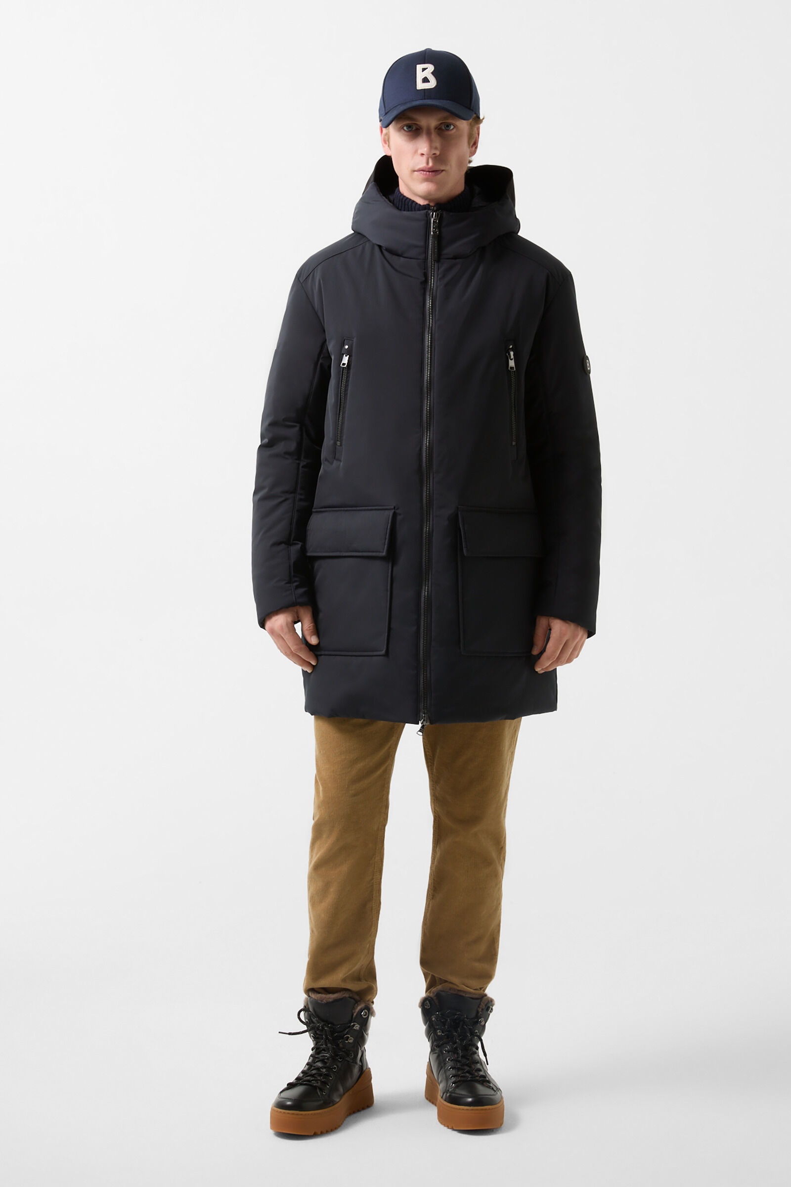 Janis Down parka in Navy blue - 4