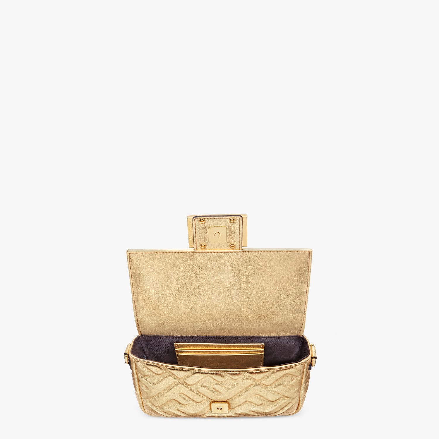 Golden leather bag - 5