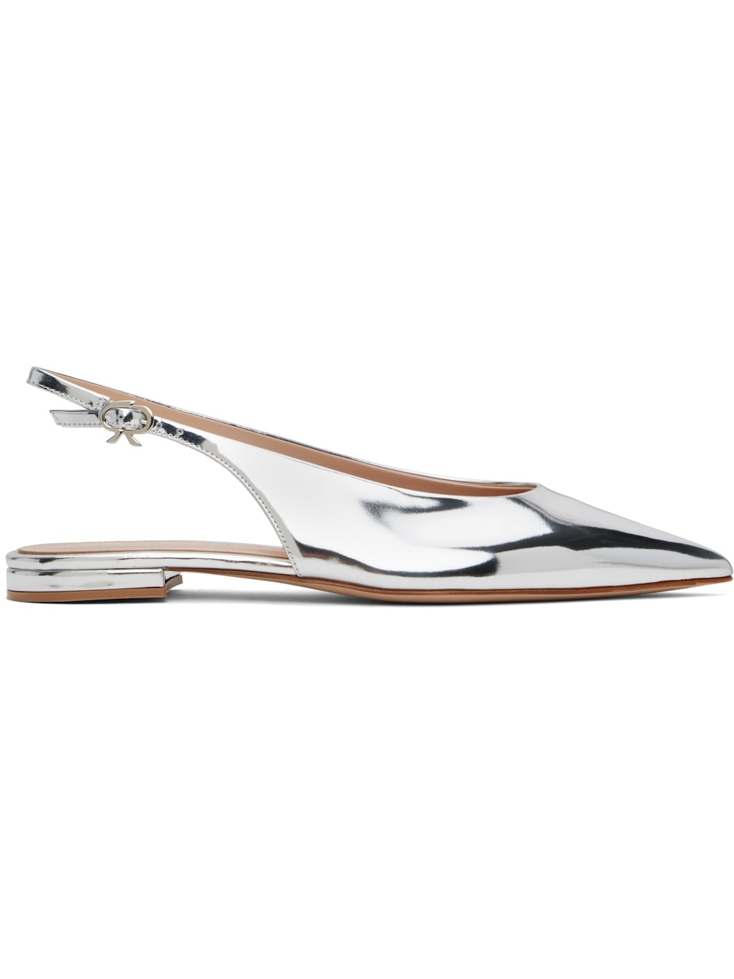 Silver Robbie Sling 05 Ballerina Flats - 1