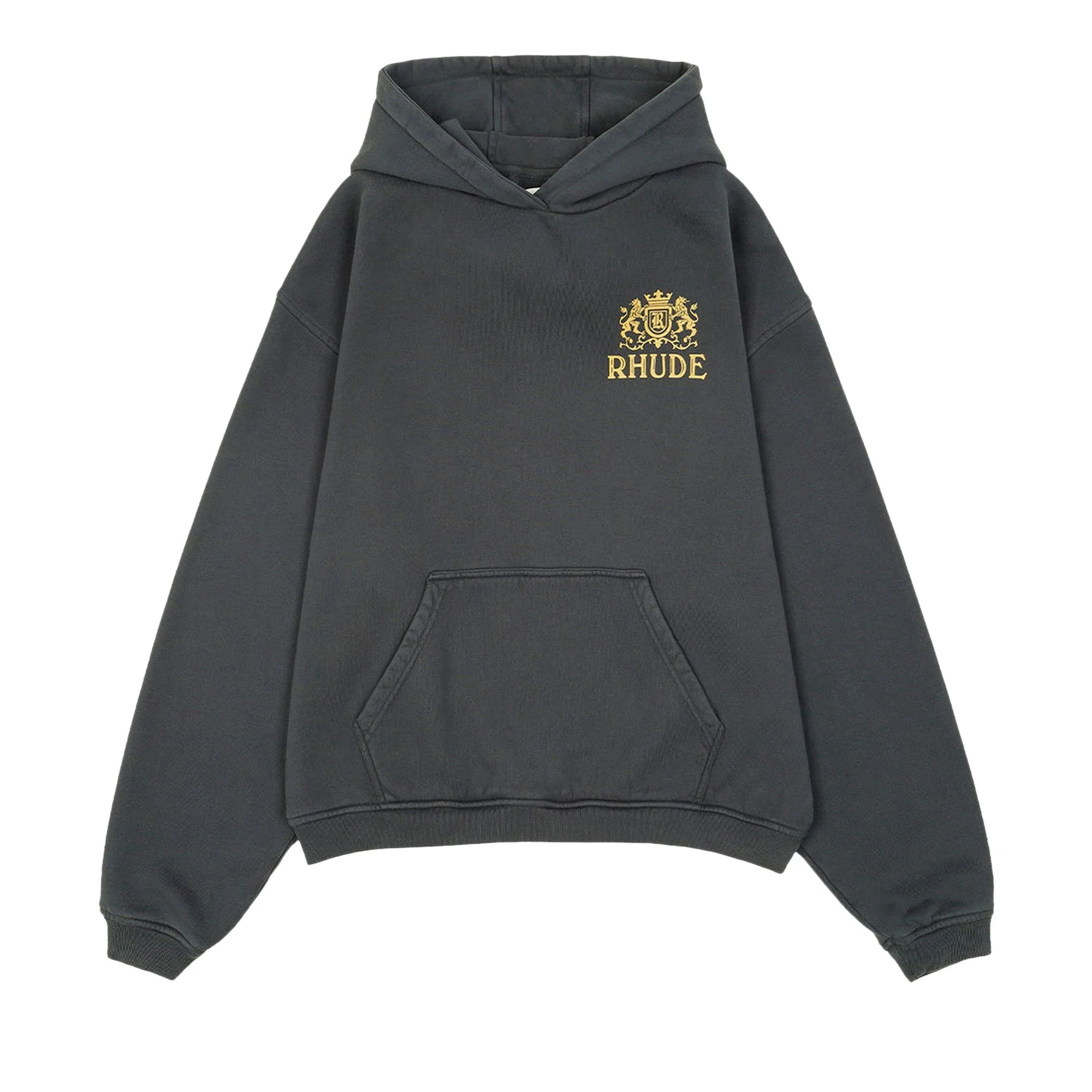 Rhude Woodland Hills Ski Hoodie 'Vintage Black' - 1