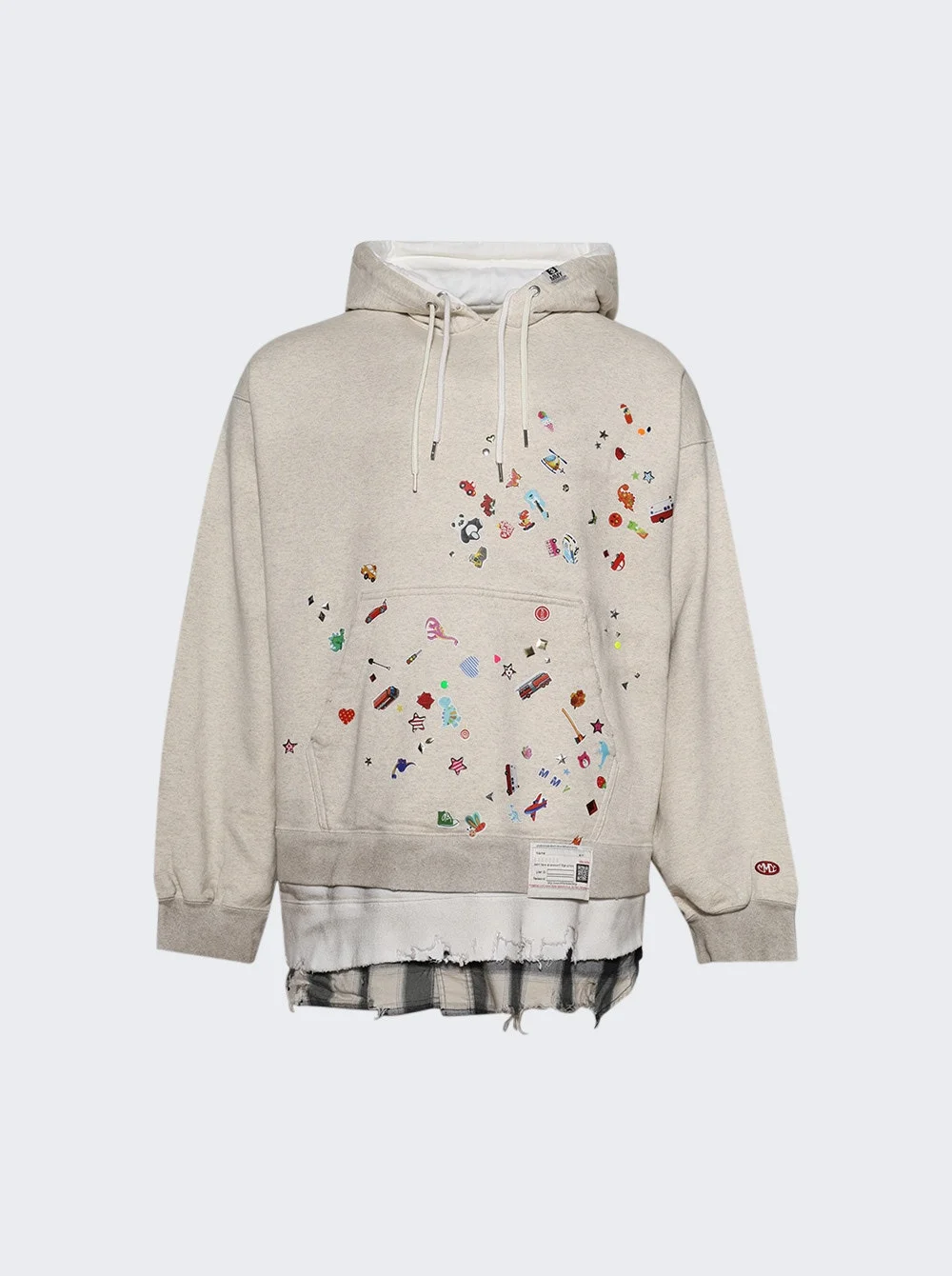 Triple Layered Hoodie White - 1