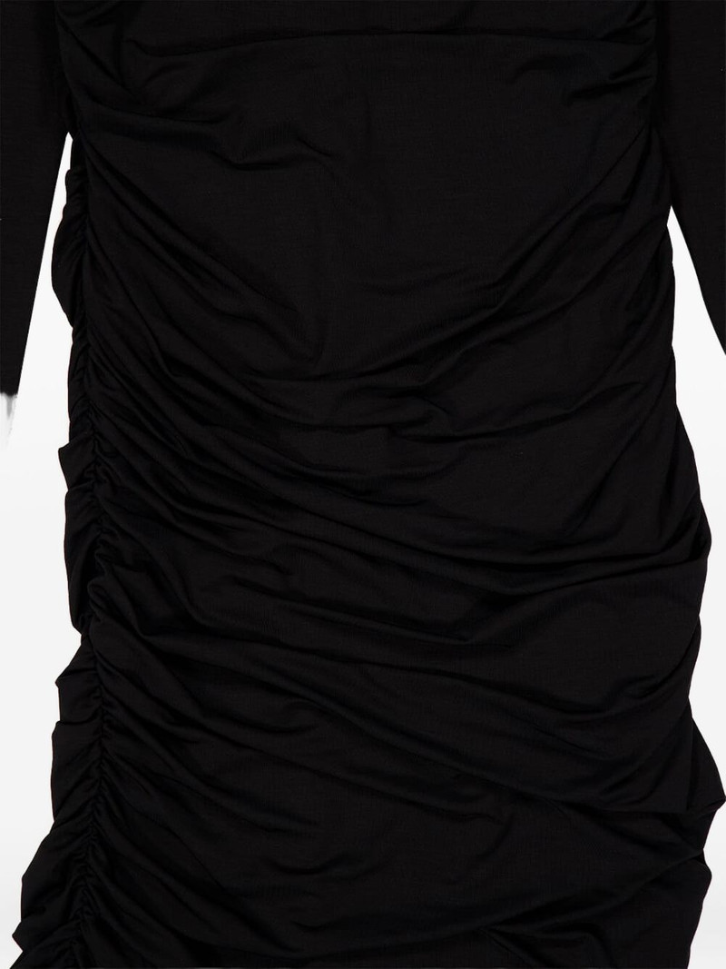 ruched midi dress 3