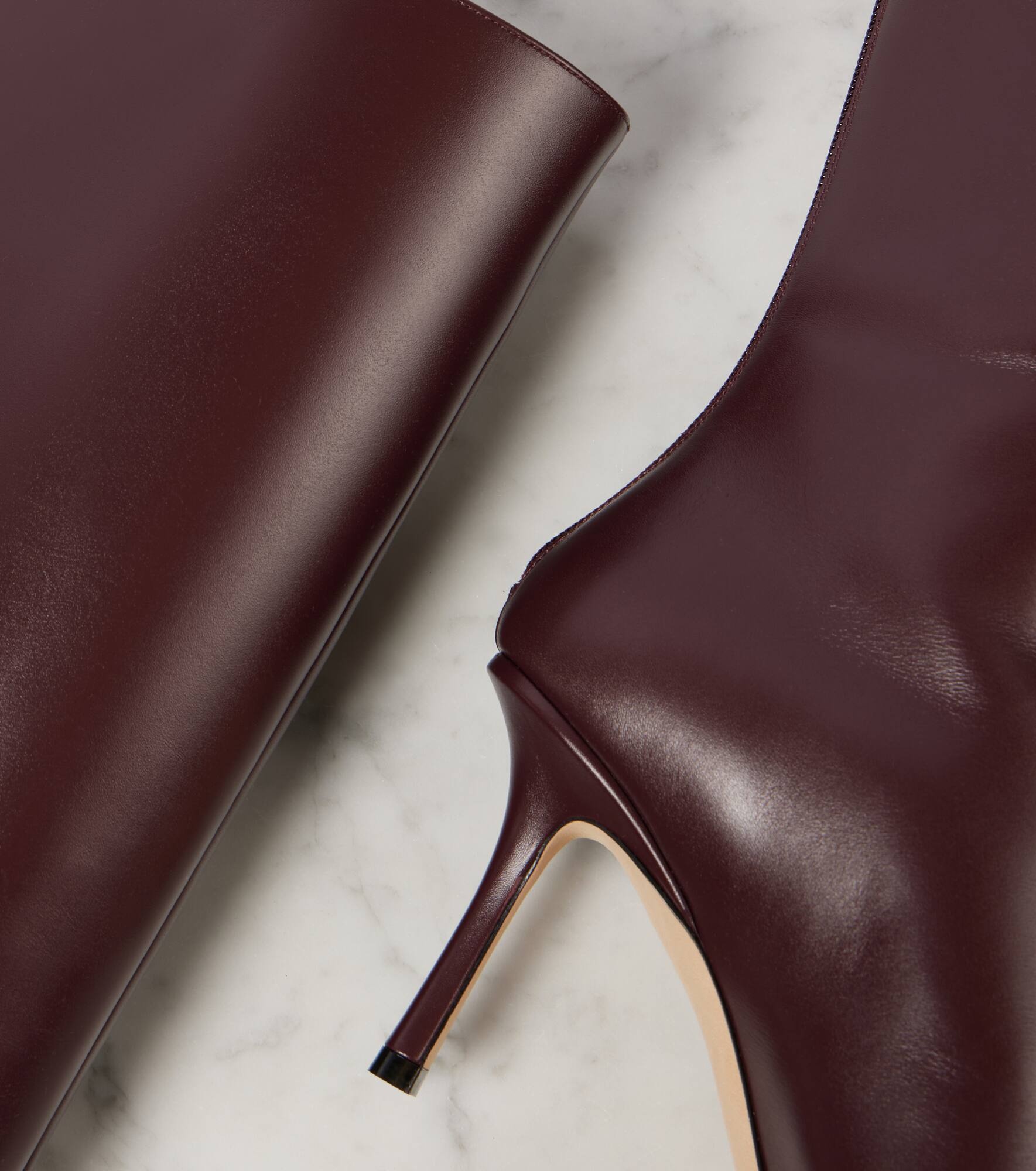 Agathe 85 leather knee-high boots - 5
