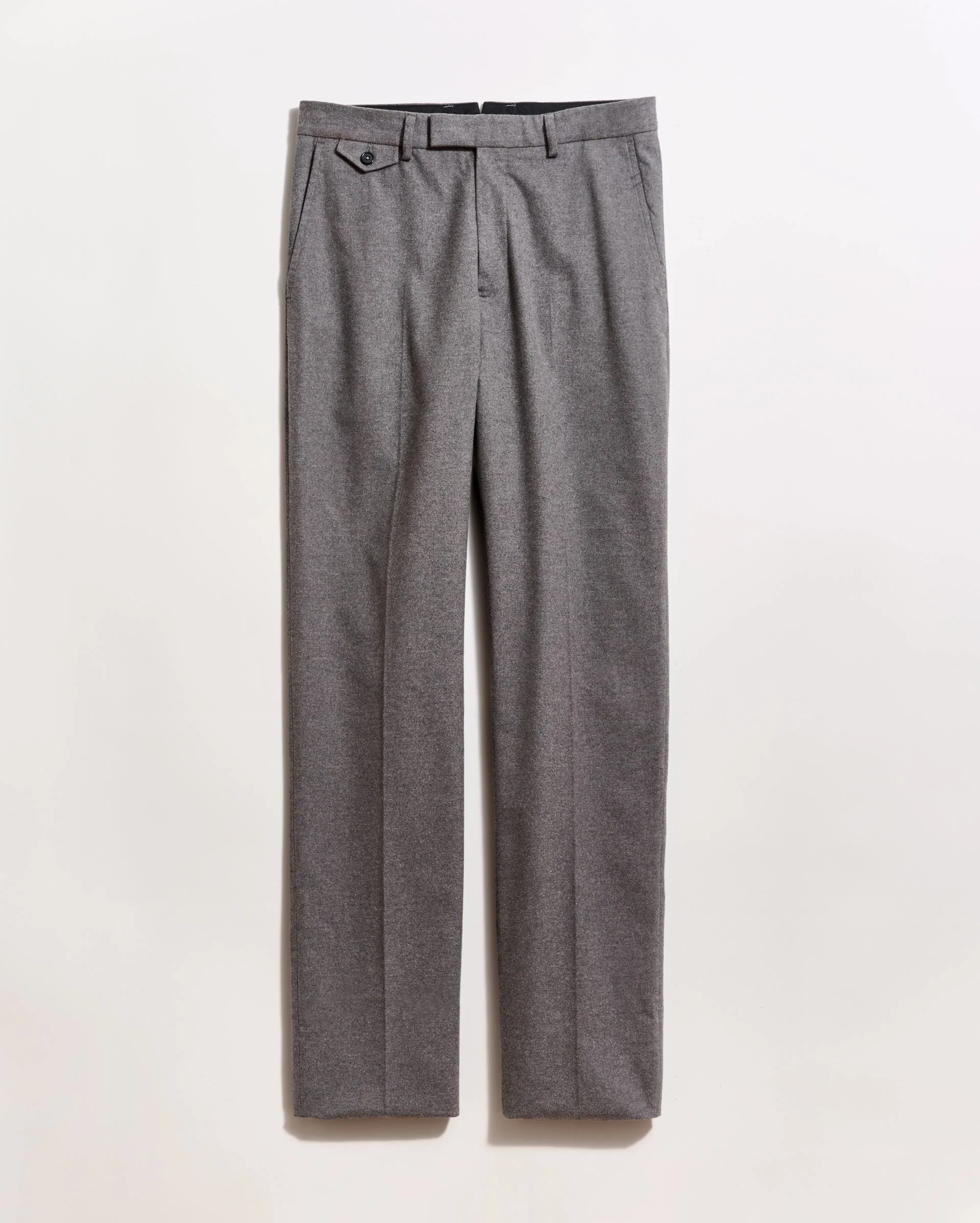 Flannel Flat Front Trouser - 1