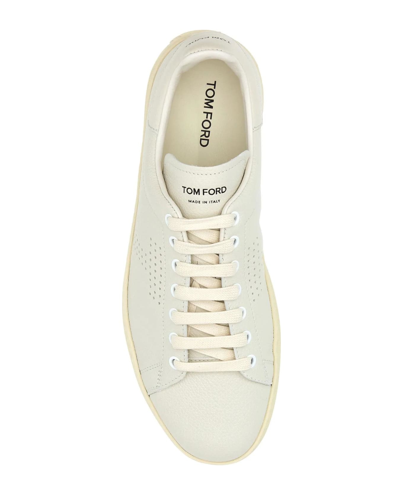 White Leather Warwick Sneakers - 4