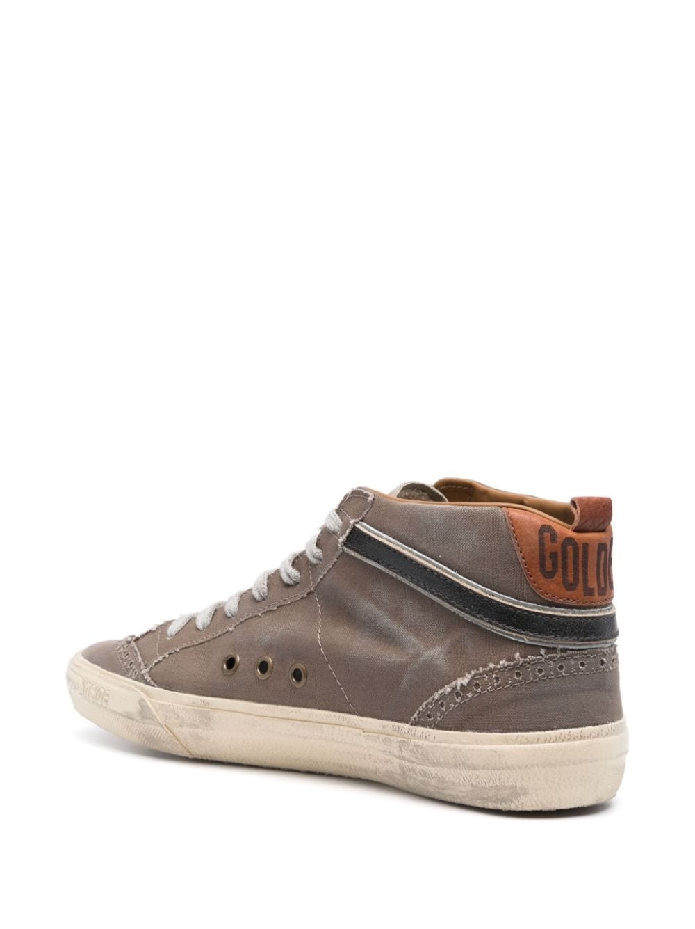 Mid Star distressed-effect sneakers - 3