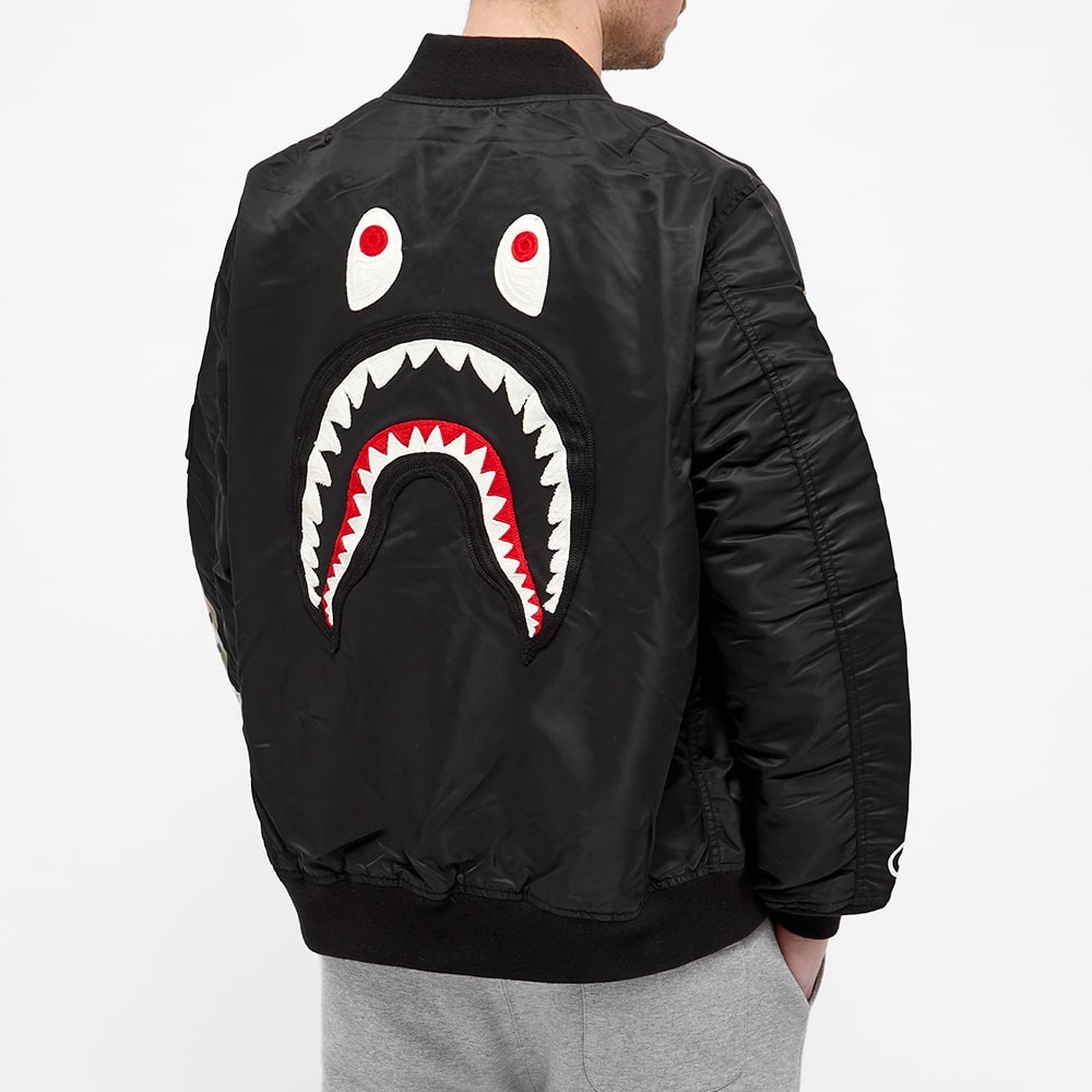 A Bathing Ape Shark Loose Fit Ma-1 Jacket - 7