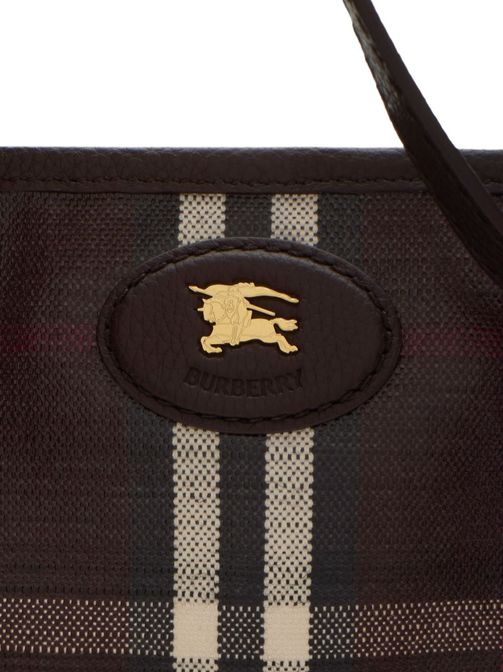 Highlands check tote bag - 4