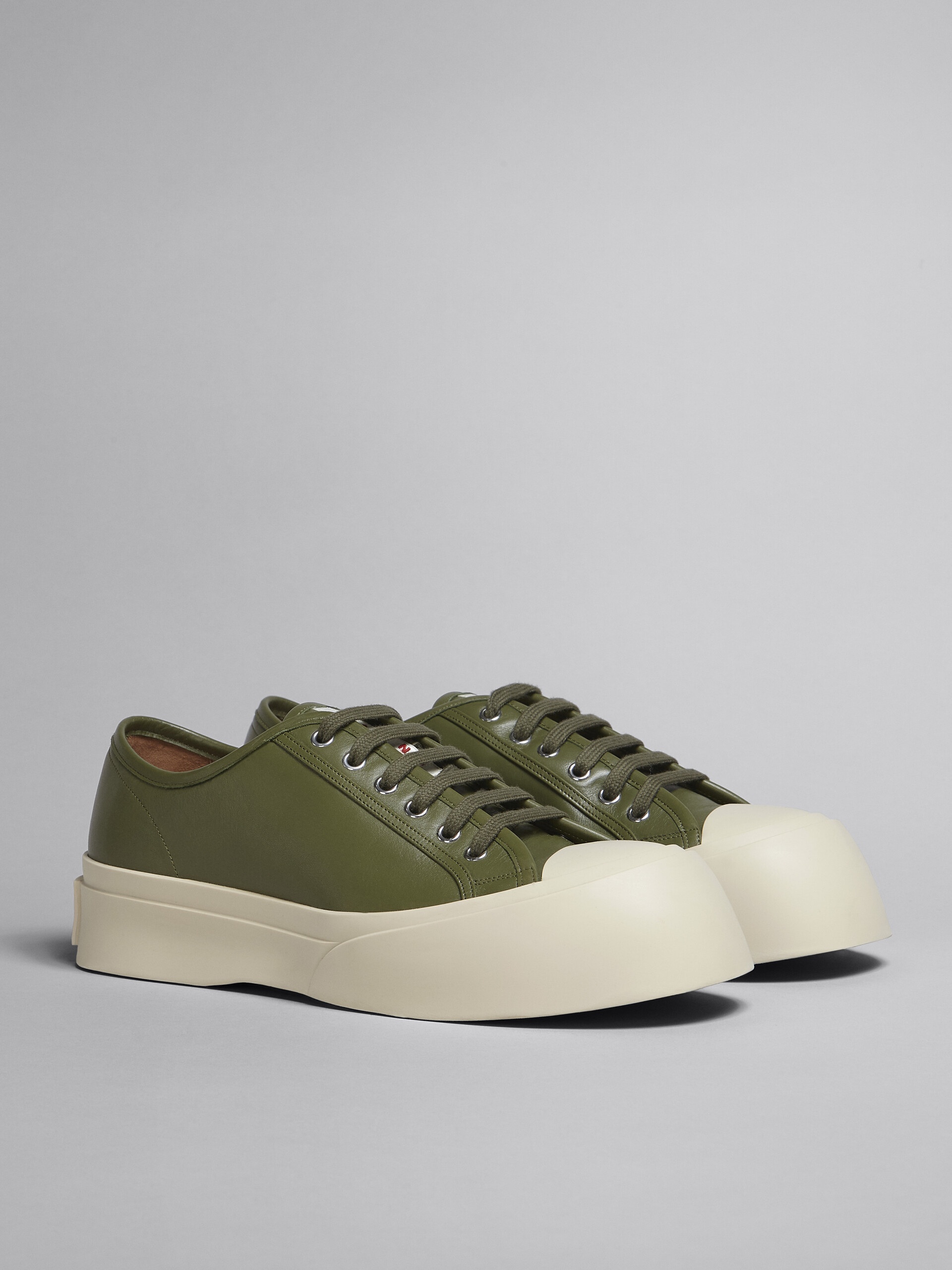 GREEN SOFT CALF LEATHER PABLO SNEAKER - 2
