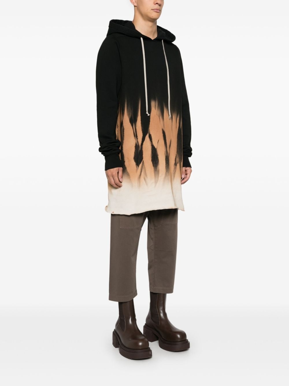 abstract-print hoodie - 3