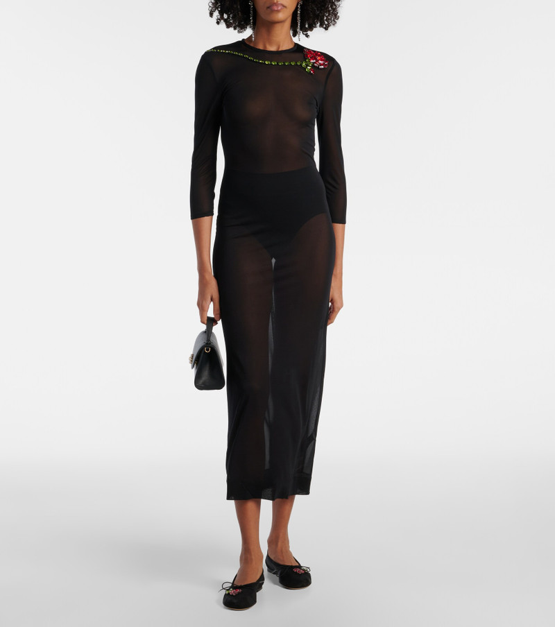 Simone Rocha ballet mesh column dress outlook
