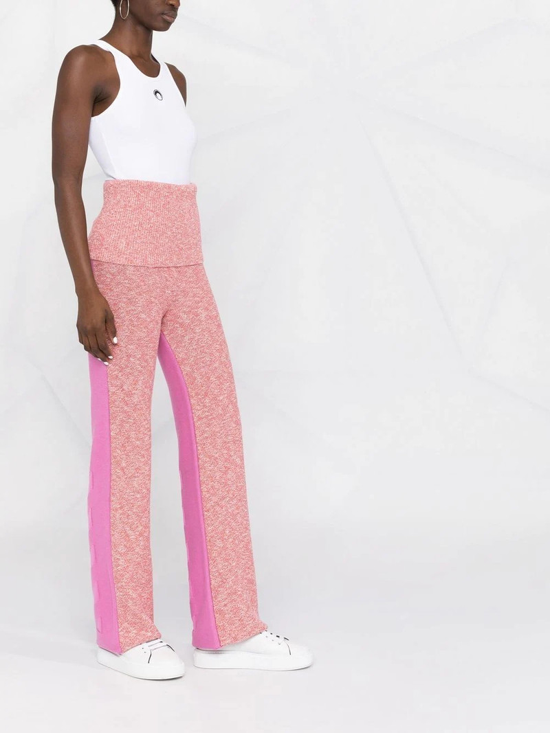 Diag-stripe knit trousers 4