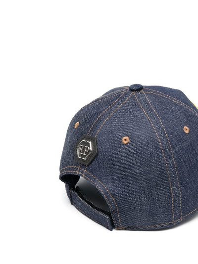PHILIPP PLEIN logo-patch denim baseball hat outlook