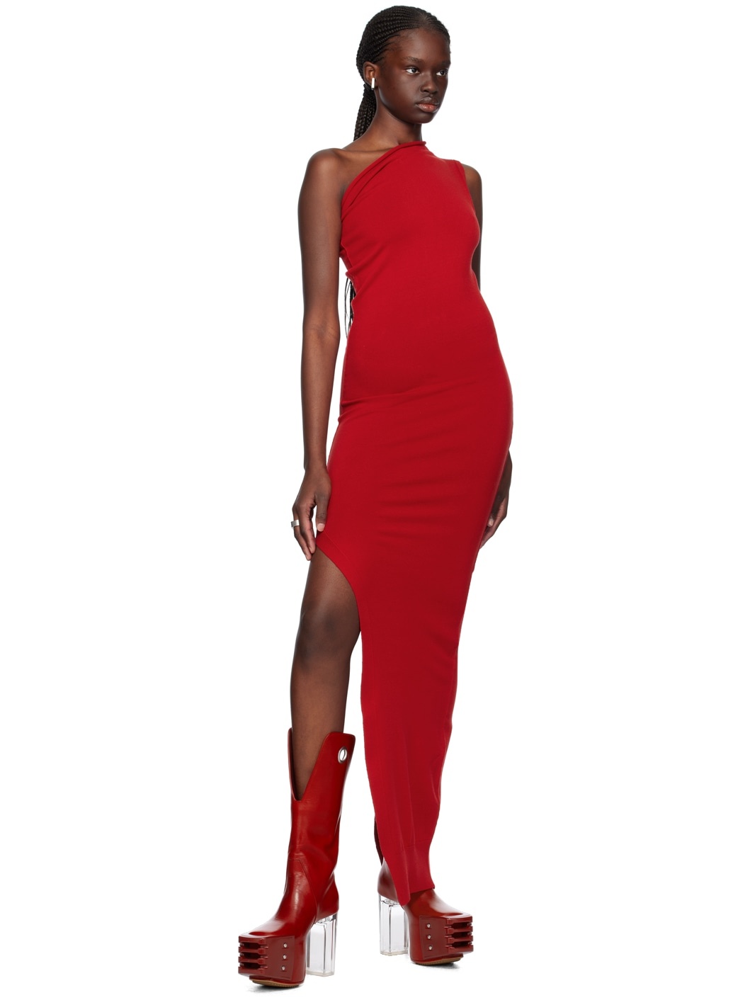 Red Athena Maxi Dress - 4