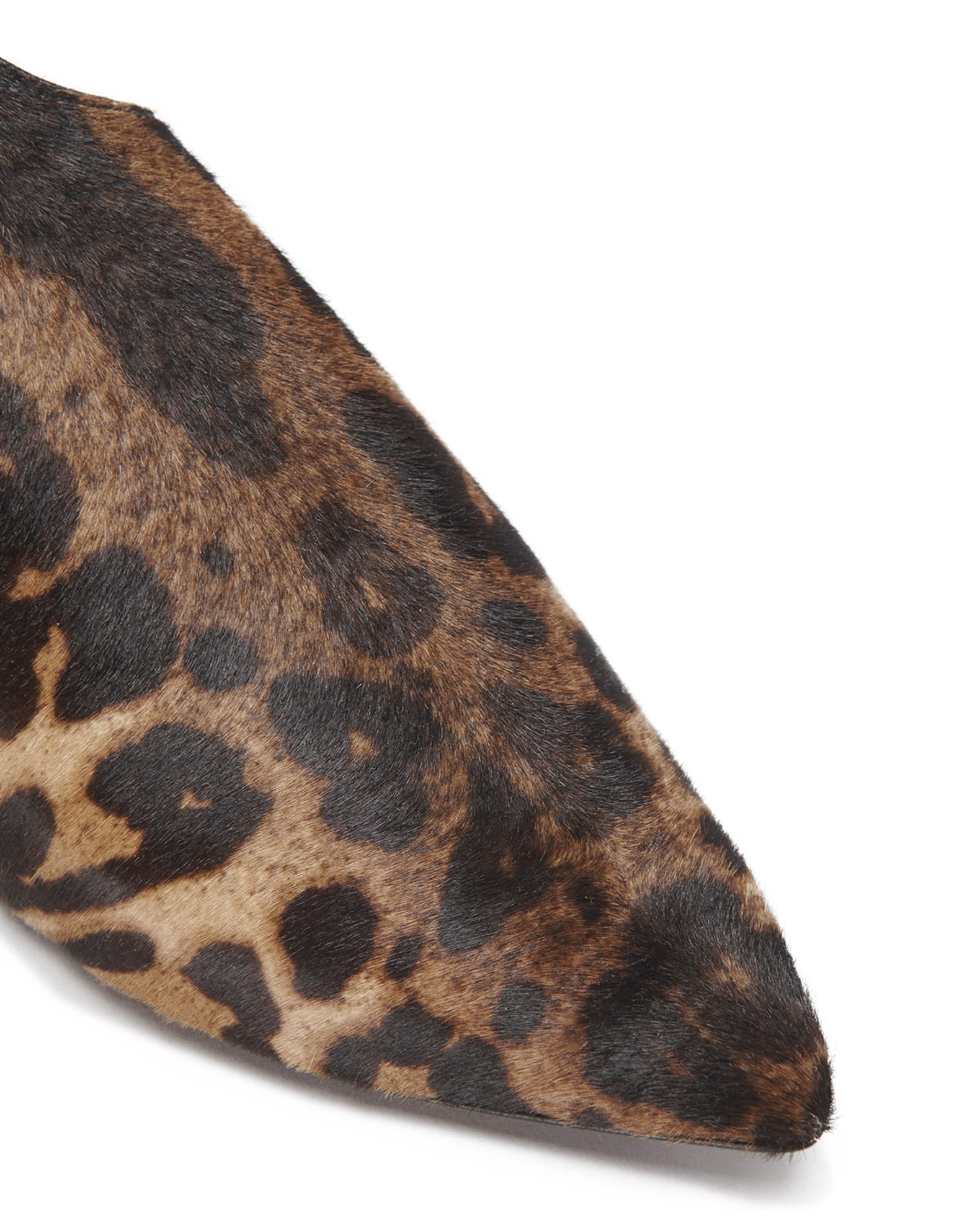 La Babouche Ankle-Strap Faux Fur Flats - 4