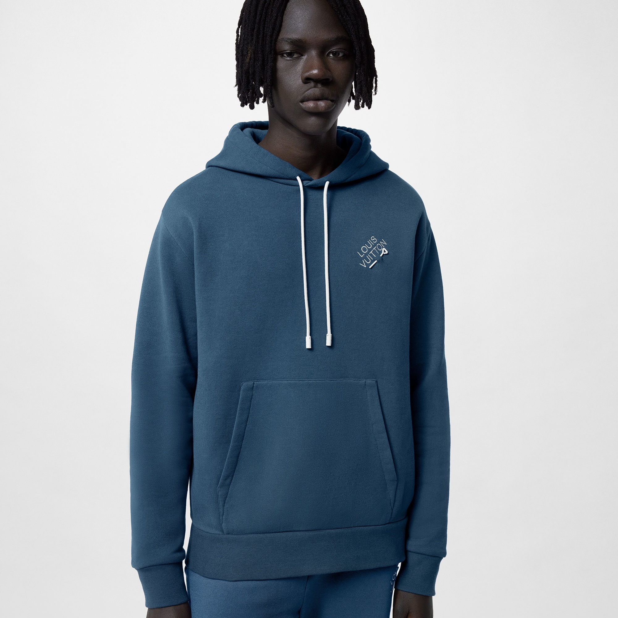 Embroidered Signature Cotton Hoodie - 5